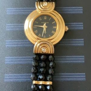 Classic look black&gold LA Express watch 7 inches